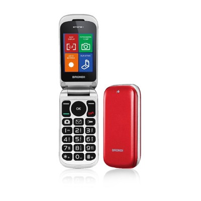 Immagine di Brondi telefono cellulare Stone + Dual sim | Rosso