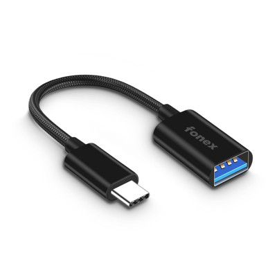 Immagine di Fonex adattatore OTG da USB a Type-C | Nero