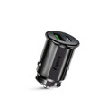 Immagine di Fonex caricatore da auto 36W con porta USB + Type-C (PD) | Nero