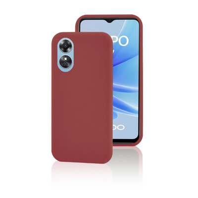 Immagine di Fonex cover Pure Touch in silicone per Oppo A17  | Rosso Marsala