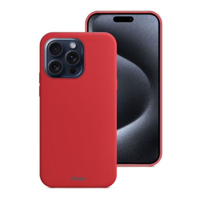 Immagine di Fonex cover Pure Touch in silicone per Apple iPhone 15 Pro | Rosso