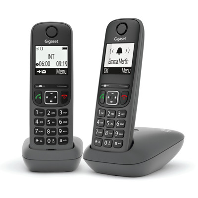 Immagine di Gigaset cordless duo AS490 | Nero