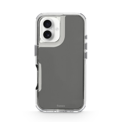 Immagine di Fonex custodia protettiva trasparente Mols Dual Shock per Apple iPhone 16 | Nero