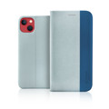 Immagine di Fonex custodia a libro D-mood in tessuto e TPU per Apple iPhone 13 | Azzurro e blu