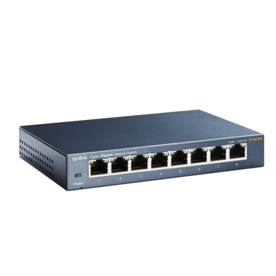 Immagine di Tp-Link switch da tavolo TL-SG108 8 porte | Grigio