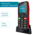 Immagine di Easyteck telefono per anziani T200 | Rosso