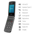 Immagine di Easyteck telefono cellulare F400 4G VoLTE | Nero