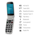 Immagine di Easyteck telefono cellulare senior S400 4G VoLTE con SOS band incluso | Nero