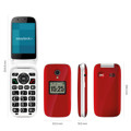 Immagine di Easyteck telefono cellulare senior S400 4G VoLTE con SOS band incluso | Rosso