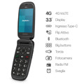 Immagine di Easyteck telefono cellulare F500 4G VoLTE  | Grigio Scuro