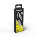 Immagine di Fonex cavo carica e dati 12W ultraresistente Lightning | 2 m | Bianco