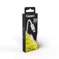 Immagine di Fonex cavo carica e dati 20W ultra resistente Type-C to lightning | 2 m | Bianco