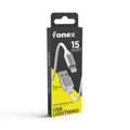 Immagine di Fonex cavo carica e dati 15W Lightning | 1,5 m | Bianco