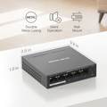 Immagine di Mercusis by Tp-Link Switch Desktop 5 Porte Gigabit, di cui 4 PoE+